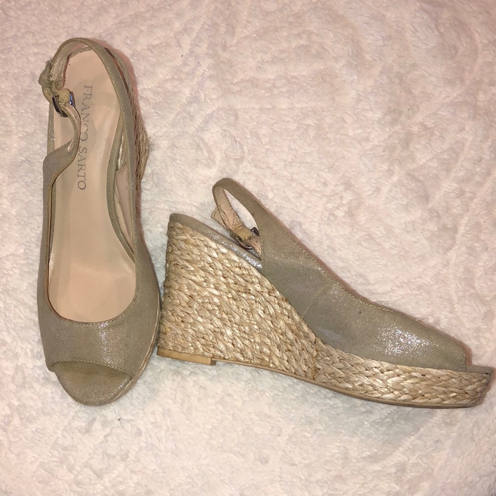 Franco Sarto Wedge Sling Back